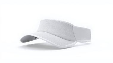 White front visor on white background