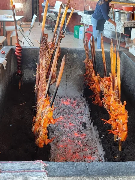 Manzanillo Meksika Kızarmış Tavuk Domuz Pirzolası — Stok fotoğraf