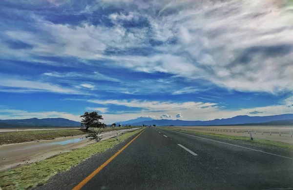 beautiful scenery of the highway in jalisco, mexico