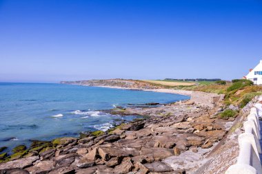 Günbatımından ve gündoğumundan günbatımına kadar uzanan manzaralar, ambleteuse, Cap Gris-Nez ve Wimereux in France