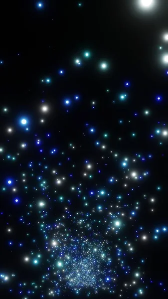星の旅 超空間ジャンプ 垂直背景3Dレンダリングでの抽象的なフライト — ストック写真