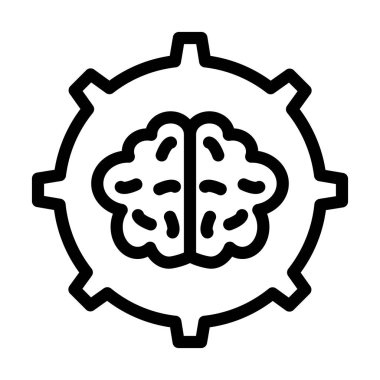 Stres Yönetimi Vektör Resmetme Satırı Simgesi Tasarımı