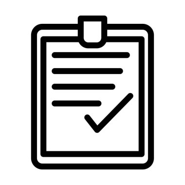 Onay Vektörü Resmetme Satırı Simgesi Tasarımı