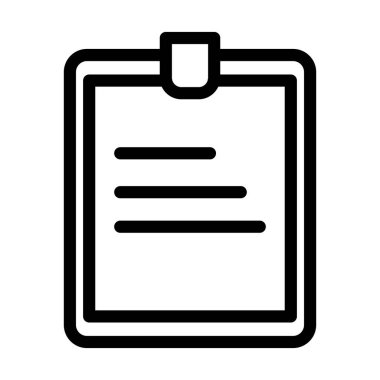 Görev Tanımı Vektör İllüstrasyon Satır Simgesi Tasarımı