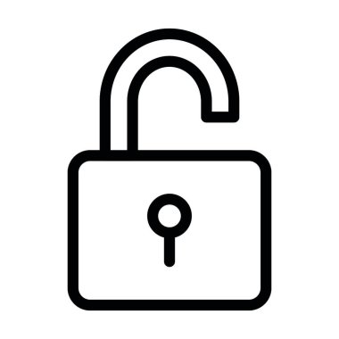 Kilitli Vektör Resmetme Satırı Simgesi Tasarımı