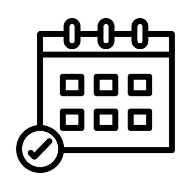 Vektör İllüstrasyon Satır Simgesi Tasarımı Düzelt