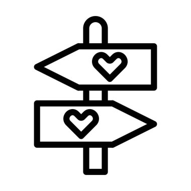 Yönetmen Vektörü İllüstrasyon Satır Simgesi Tasarımı