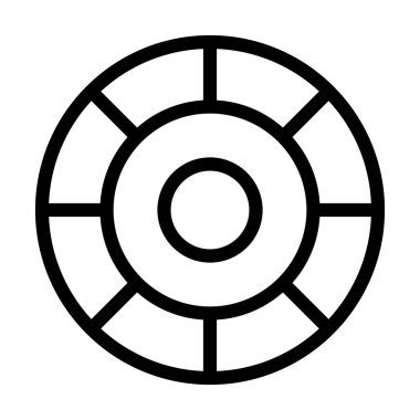 Renk Tekerleği Vektör Resmetme Satırı Simgesi Tasarımı