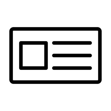 İş Kart Vektörü Resmetme Satırı Simgesi Tasarımı