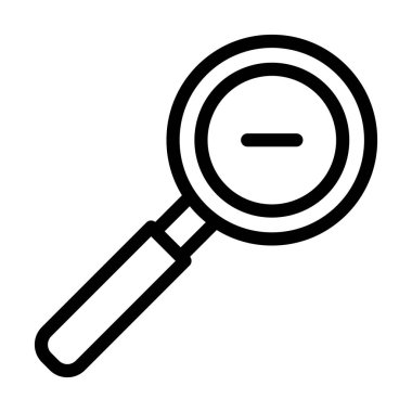 Uzaklaştırma Vektörü Resmetme Satırı Simgesi Tasarımı