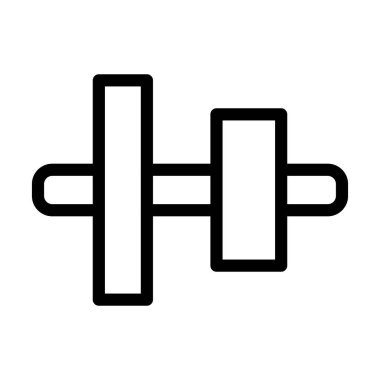 Dikey Hizalama Merkezi Vektör Resmetme Satır Simgesi Tasarımı