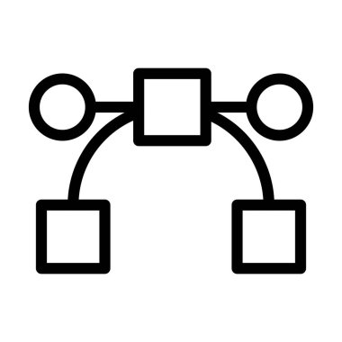 Yol Vektörü Resmetme Satırı Simgesi Tasarımı