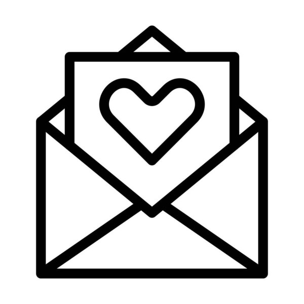 Дизайн иконки векторной иллюстрации любовного письма