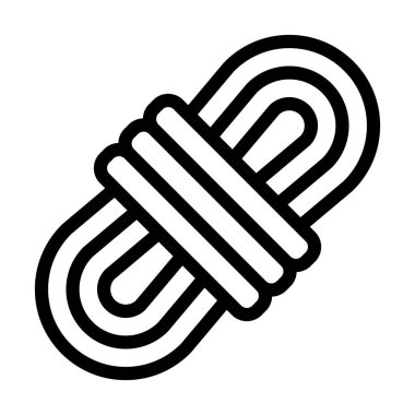 İp Vektörü İllüstrasyon Satırı Simge Tasarımı