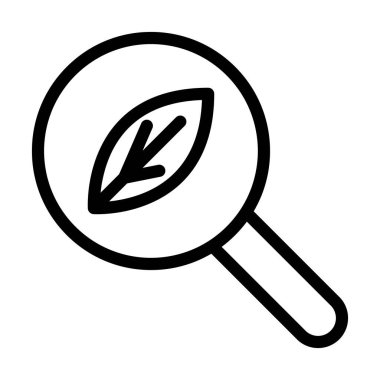 Organik Arama Vektörü Resmetme Satırı Simgesi Tasarımı