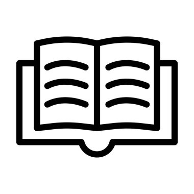 Hikaye Anlatım Vektörü İllüstrasyon Satırı Simgesi Tasarımı