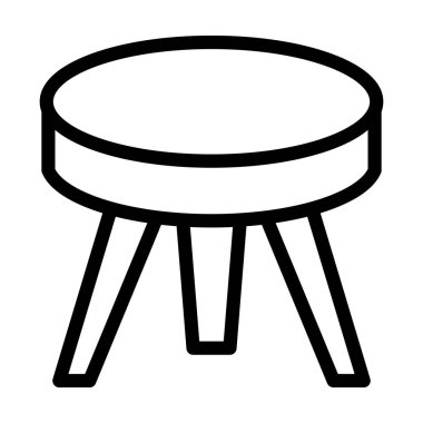 Dışkı Vektörü Resmetme Satırı Simgesi Tasarımı