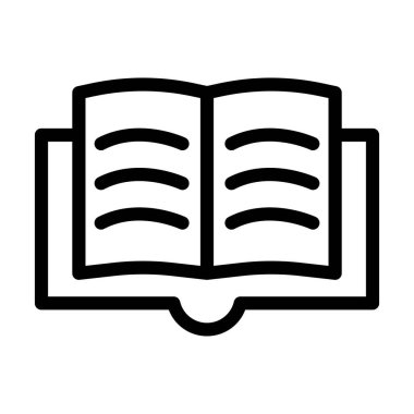 Hikaye Anlatım Vektörü İllüstrasyon Satırı Simgesi Tasarımı