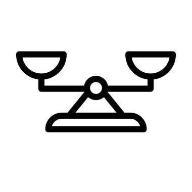 Denge Vektörü Resmetme Satırı Simgesi Tasarımı