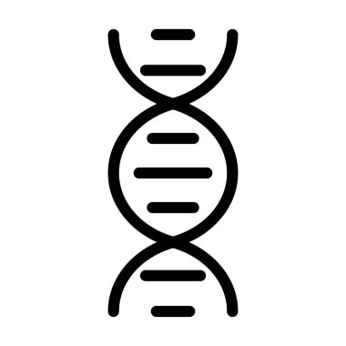 DNA Vektörü Resmetme Satırı Simge Tasarımı