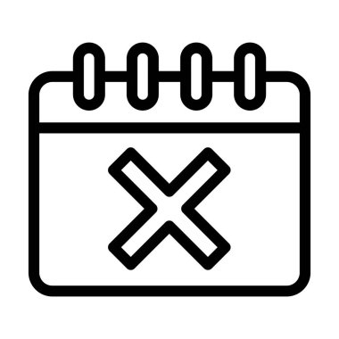 Vektör Resmini Reddet Satır Simgesi Tasarımı