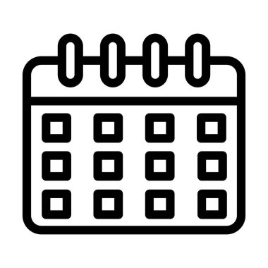 Zamanlama Vektörü Resmetme Satırı Simgesi Tasarımı