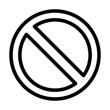 Yasak İmza Vektörü Resmetme Satırı Simgesi Tasarımı