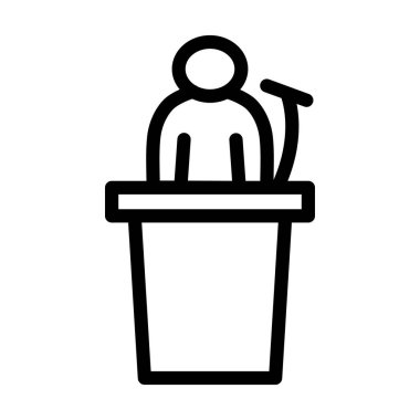 Konuşma Vektörü Resmetme Satırı Simgesi Tasarımı