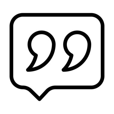 Alıntı Vektörü Resmetme Satırı Simgesi Tasarımı