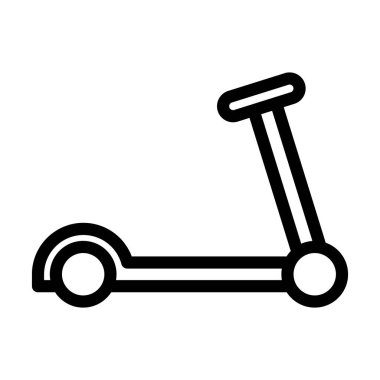 Scootie Vektör İllüstrasyon Satır Simgesi Tasarımı
