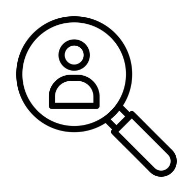 Antropoloji Vektör İllüstrasyon Satır Simgesi Tasarımı