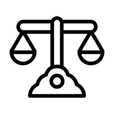 Yasa Vektörü İllüstrasyon Satır Simgesi Tasarımı