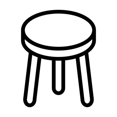 Dışkı Vektörü Resmetme Satırı Simgesi Tasarımı