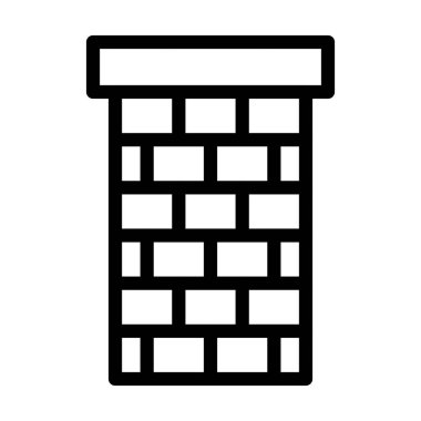 Baca Üstü Vektör İllüstrasyon Satırı Simge Tasarımı