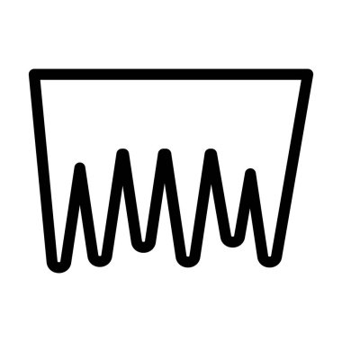 Icicle Vektör İllüstrasyon Satır Simgesi Tasarımı