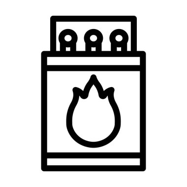 Vektör İllüstrasyon Satır Simgesi Tasarımı