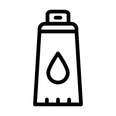 Yüz Yıkama Vektörü Resmetme Satırı Simgesi Tasarımı