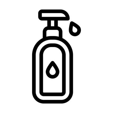 Losyon Vektörü Resmetme Satırı Simgesi Tasarımı