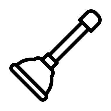 Pompa Vektörü Resmetme Satırı Simgesi Tasarımı