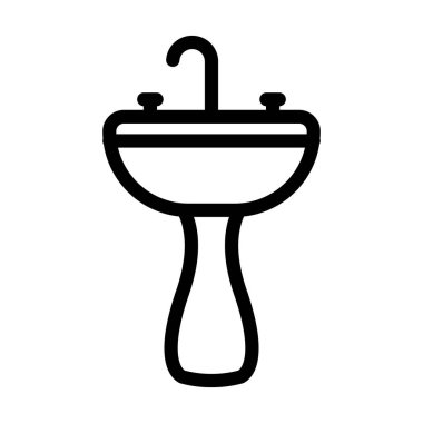 Batık Vektörü İllüstrasyon Satır Simgesi Tasarımı