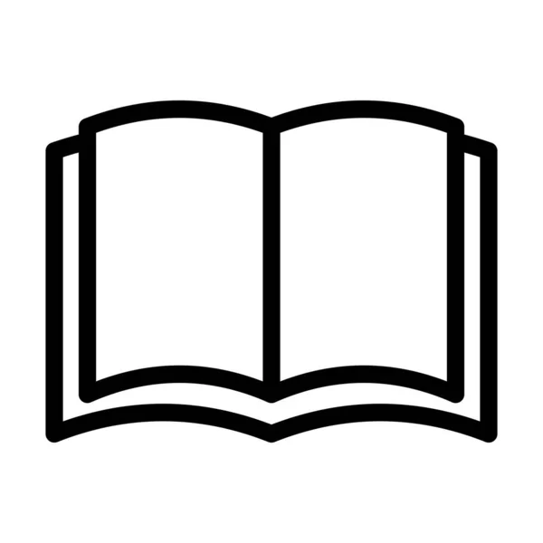 Βιβλίο Vector Παχιά Γραμμή Εικονίδιο Για Προσωπική Και Εμπορική Χρήση — Διανυσματικό Αρχείο