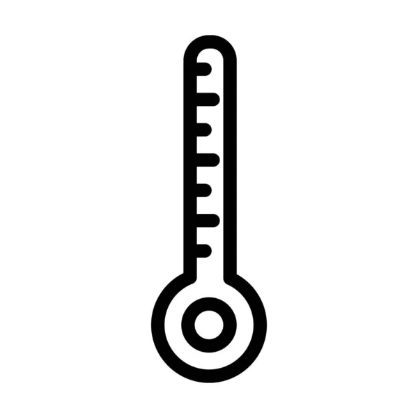 Θερμομετρητής Διάνυσμα Παχιά Γραμμή Εικονίδιο Για Προσωπική Και Εμπορική Χρήση — Διανυσματικό Αρχείο