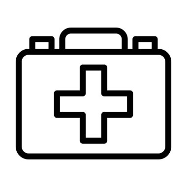 Kişisel ve ticari kullanım için Tıbbi Kit Vector Kalın Çizgi Simgesi
