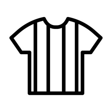 Kişisel ve ticari kullanım için Hakem Gömleği Vektör Kalın Çizgi Simgesi
