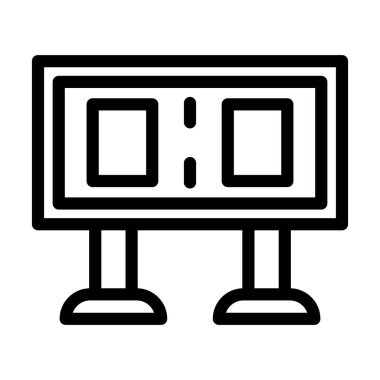 Kişisel ve Ticari Kullanım İçin Puan Tablosu Kalın Çizgi Simgesi