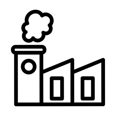 Kişisel ve ticari kullanım için Fabrika Vektör Kalın Çizgi Simgesi