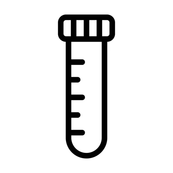 Probenröhrchen Vector Thick Line Icon Für Den Persönlichen Und Kommerziellen — Stockvektor