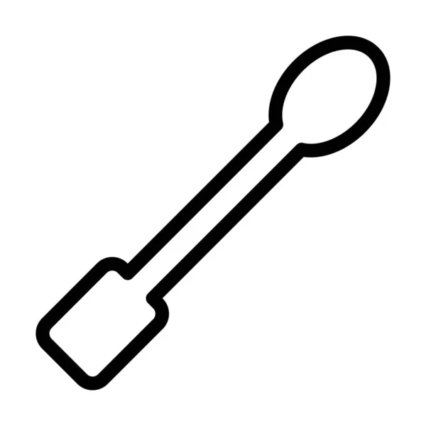 Spatel Vector Thick Line Icon Für Den Persönlichen Und Kommerziellen — Stockvektor