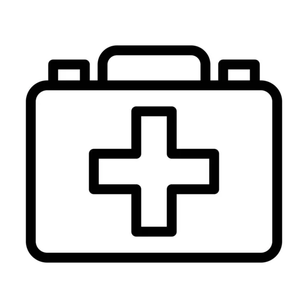 Medical Kit Vector Thick Line Icon Für Den Persönlichen Und — Stockvektor