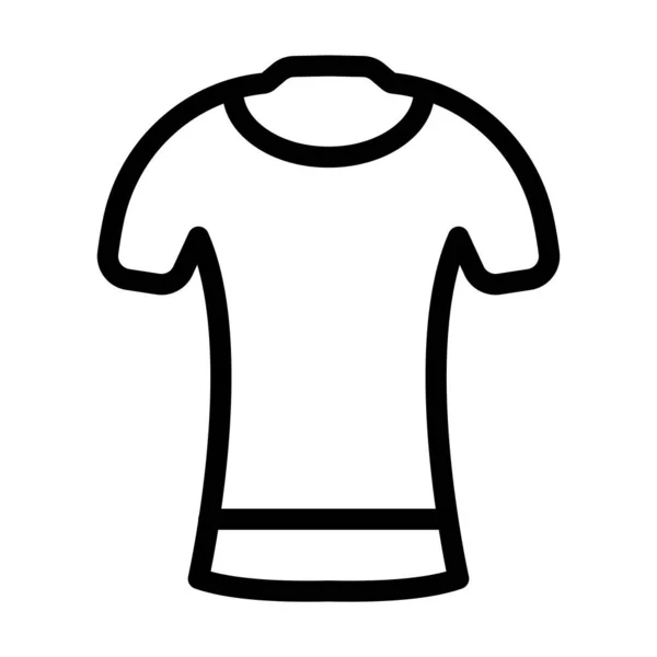 Jersey Fútbol Vector Thick Line Icono Para Uso Personal Comercial — Archivo Imágenes Vectoriales